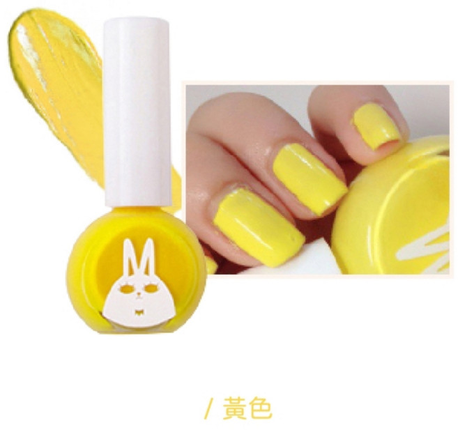 Recipebox 兒童彩妝禮盒套組 豪華版 兒童化妝品 美妝禮盒 可撕式指甲油, 1個, 櫻花粉,活力黃, 指甲油1