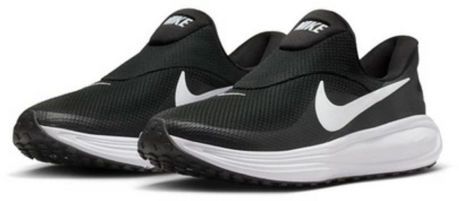 나이키 레볼루션8 이지온 블랙화이트 끈없는 남성 러닝화