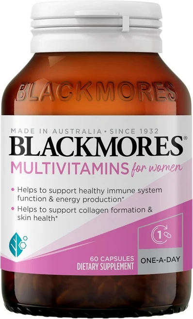 Blackmores 블랙모 우먼스 멀티비타민 60정 여성 종합비타민 에너지 스트레스 활력 회복, 1개, 1회분 - 쿠팡