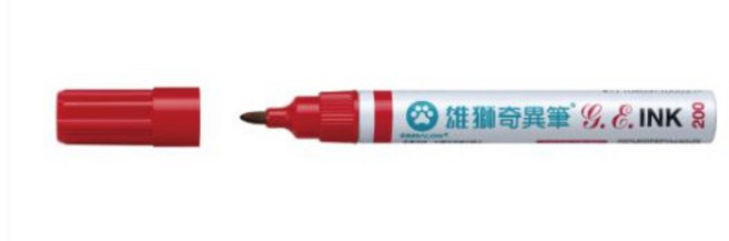 雄獅200 油性速乾奇異筆, 1個, 藍色