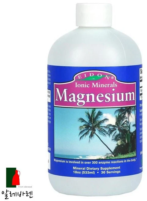 이돈미네랄서플리먼츠 마그네슘 글루텐 프리 비건 무설탕, 1개, 533ml - 쿠팡