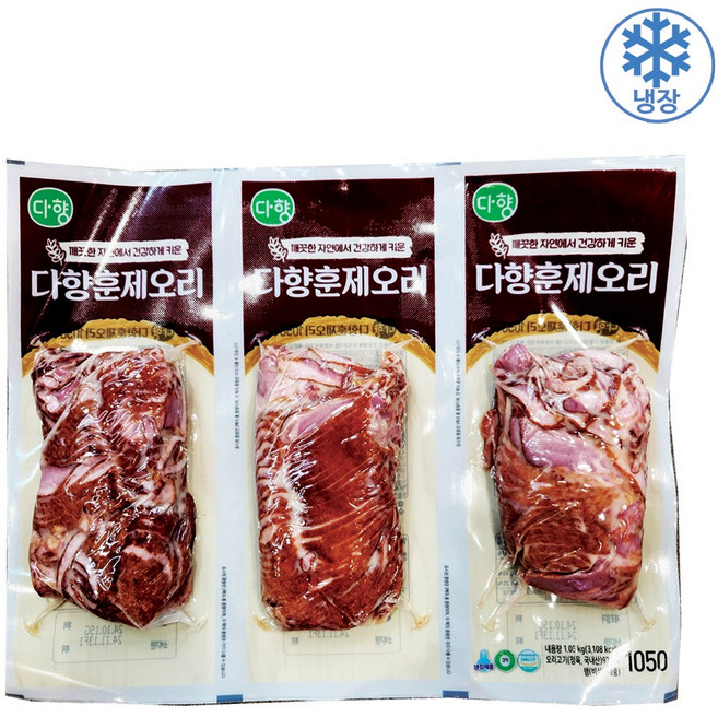 다향 훈제 오리 슬라이스, 1.05kg, 1개