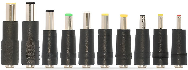 에이치디탑 DC전원 10종 아답터 잭 변환 젠더, HT-DC10T, 1세트