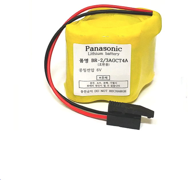 파나소닉 BR-2/3AGCT4A 6V A06B-6114-K504 A98L-0031-0025 화낙 FANUC 공작기계 PLC MCT CNC 호환배터리, 1개, 1개입