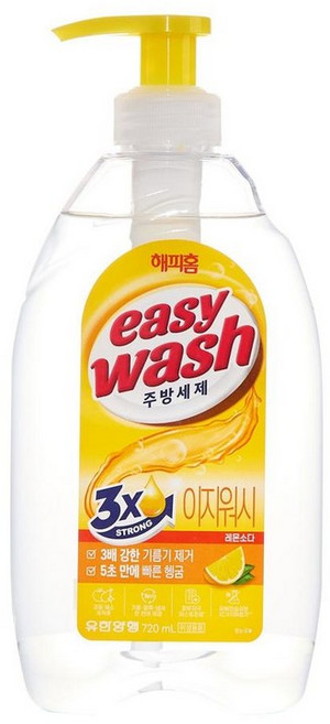 해피홈 이지워시 주방세제 레몬소다 720ml 1개