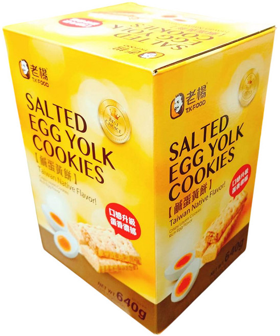 老楊 TK FOOD 鹹蛋黃餅 640g, 1個