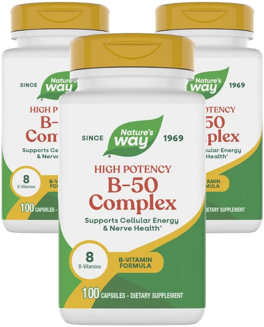 네이쳐스웨이 B-50 컴플렉스 캡슐, 3개, 100정 - 쿠팡