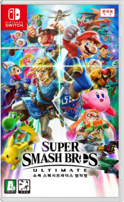 슈퍼 스매시브라더스 얼티밋 닌텐도 스위치 게임 타이틀 팩 한글판 (국내 배송)
