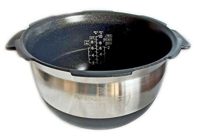 쿠쿠 CRP-LHLR1010FW 사용 정품 10인용 에코커브드 내솥R (HJ솔B 증정), 1개, CRP-LHLR1010FW  내솥