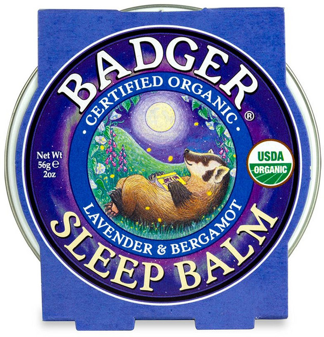 Badger 슬립 밤 라벤더 & 베르가못, 56g, 1개