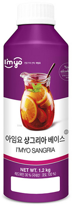 아임요 샹그리아 베이스, 1.2kg, 6개