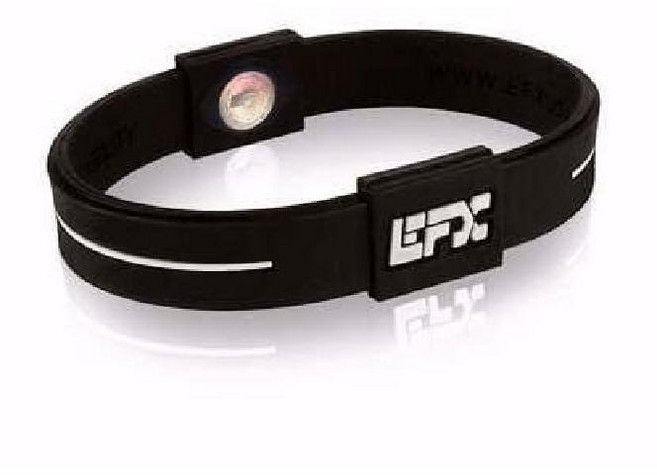 EFX 퍼포먼스 순수 실리콘 팔찌 균형 유연성, 검정  흰색, 1개