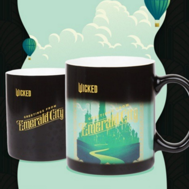 위키드 변온머그컵 330ml, 1개, black