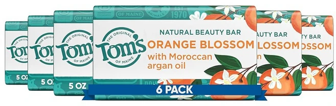 알로에 베라 무향 5온스 6팩으로 민감한 피부를 위한 메인 내추럴 바 비누 톰스 포장은 다를, Orange, 5 Ounce (Pack of 6) - 쿠팡