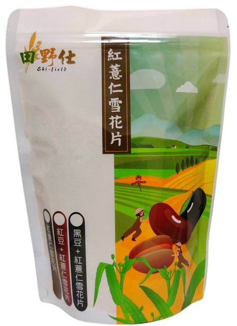 【田野仕】紅豆紅薏仁雪花片, 1個