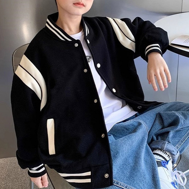 지디오 주니어 남아 야구점퍼 아우터 자켓 봄 초등학생 점퍼