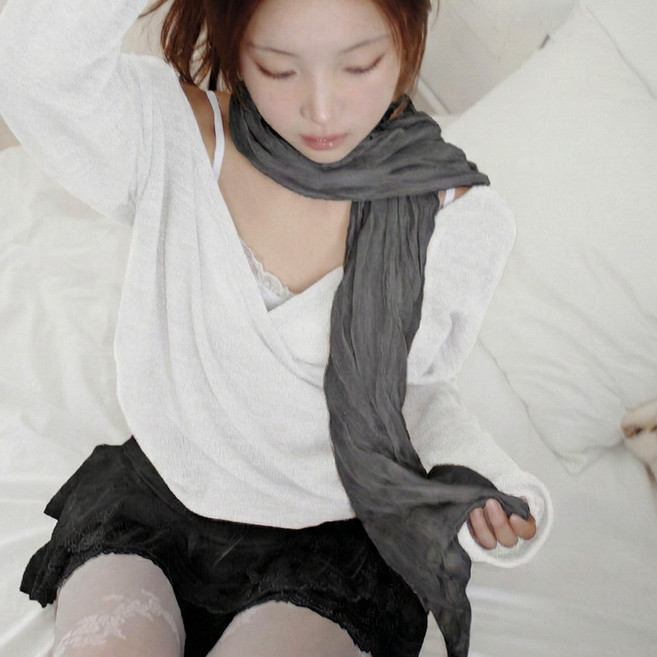 블루씨티 모어드 링클 주름 롱 머플러 스카프