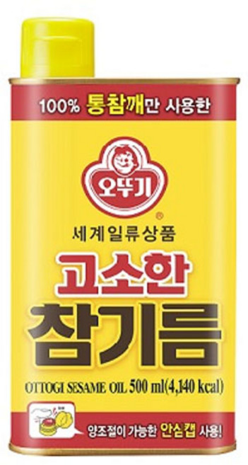 (무)오뚜기 고소한참기름1000mlX5개, 1L, 5개