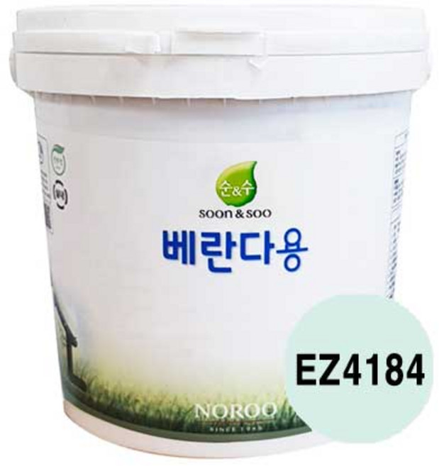 순앤수 베란다용페인트 2L 무광 친환경 다용도실 벽면, EZ4184, 1개