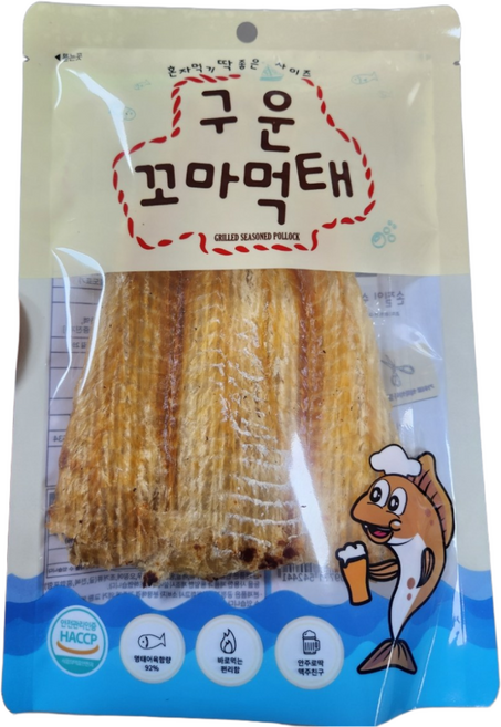 구운꼬마먹태 [소포장] 부드럽고 맛있는 아귀포구이 술안주 영양간식 도매가, 40g, 3개