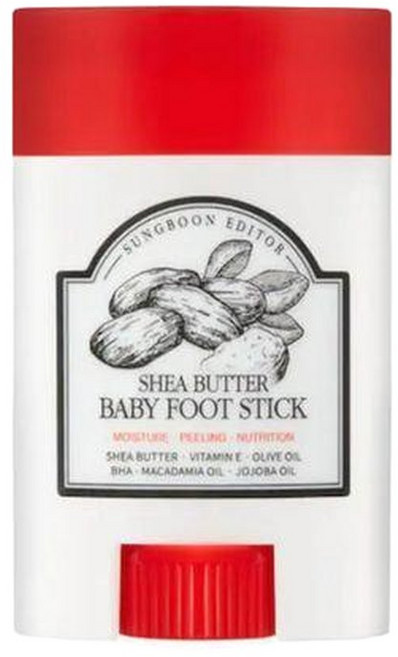 2+2 성분에디터 시어버터 아기발 스틱 발뒤꿈치 갈라짐 풋크림 보습밤 보습제, 20g, 1개, 1개입