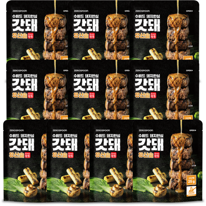 갓돼 무설탕 직화 수비드 돼지안심 유산슬, 10개, 130g