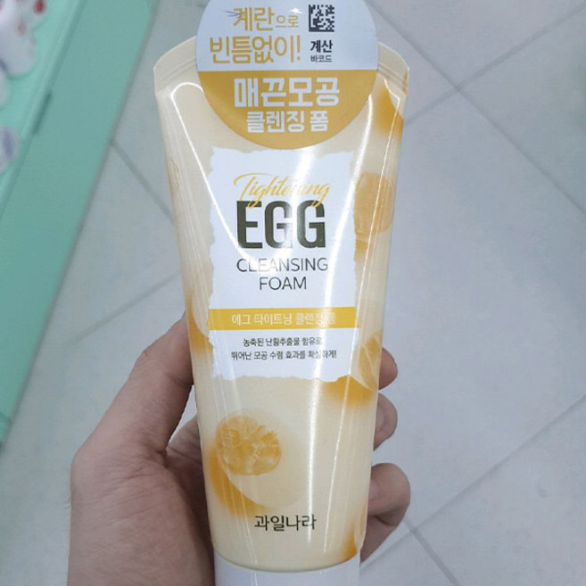 과일나라 에그 타이트닝 클렌징폼, 130g, 1개