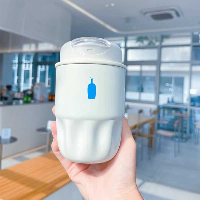 블루보틀 텀블러 스텐 일본 스팟 260ml 450ml, 1개, 밀크 화이트