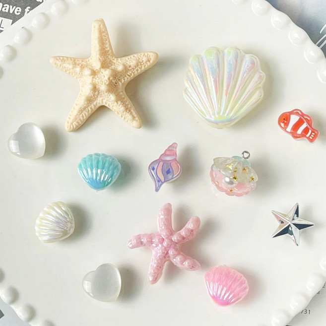 洞洞鞋鞋花diy鞋釦高級感配飾珍珠海星飾品套裝可拆卸配件扣