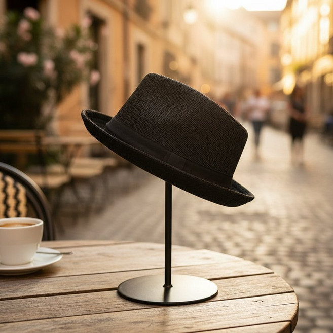 중년 아빠 페도라 시원한 매쉬 여름 중절모 자외선차단 모자