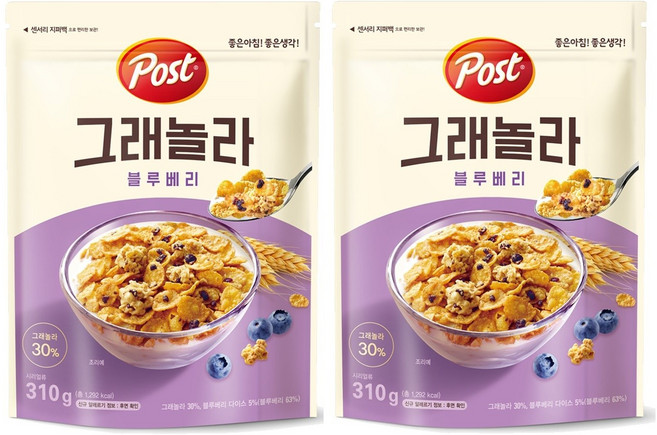 포스트 그래놀라 블루베리 310g X 2개