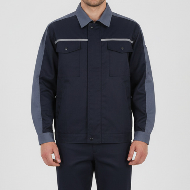 지스터프 춘추 회사 상의 근무복 유니폼 안전제일 점퍼