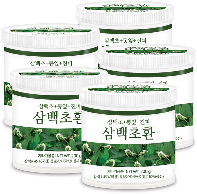 푸른들판 국산 삼백초환 뽕잎 진피 상엽 환, 200g, 5개