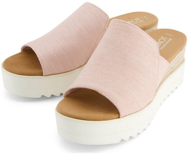 24SS [클리어런스][다이에나 뮬] 밝은 핑크 여성 에스파드류 TOSO4E040P1