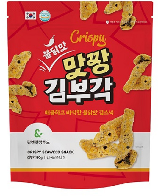 스위트영 맛짱 김부각 김스낵, 5개, 50g