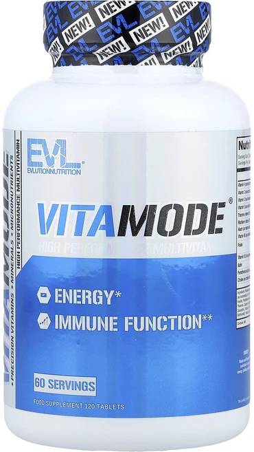 매우편하고 EVLution Nutrition VitaMode® 고효능 종합비타민 120정 끝내주게잘나가는상품, EVLutionNutritionVitaMode고효능종합, 1개 - 쿠팡