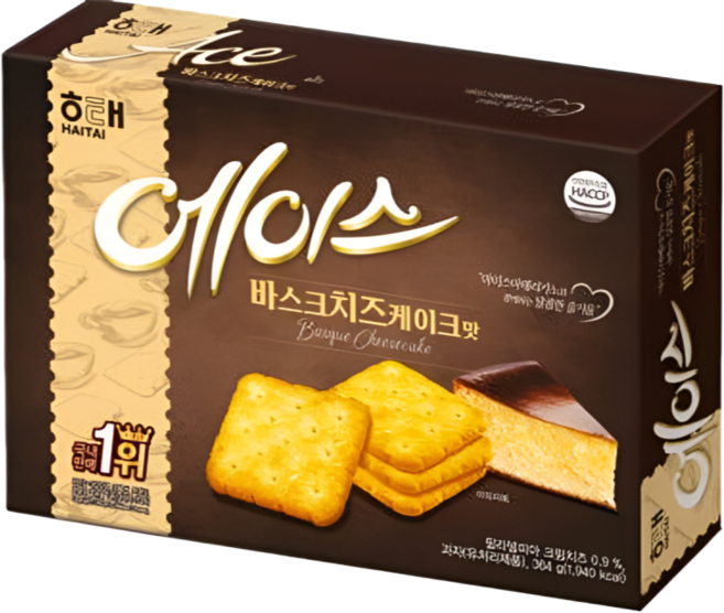 해태에이스 바스크치즈케이크맛, 364g, 1개