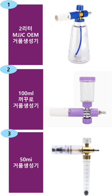 25년형 폼캐논 (선택) : 폼렌스 세차거품 세차폼생성기 거품왕 캐논폼 거품생성 1/4qc규격(고압세척기 표준) 연결 한국배송, 50ml_폼렌스