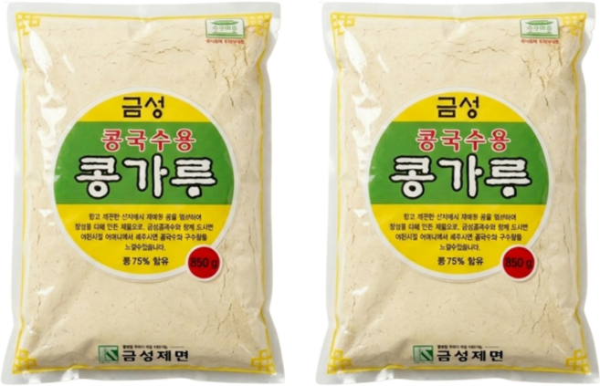 콩국수용 콩가루 금성콩가루 대용량, 2개, 850g