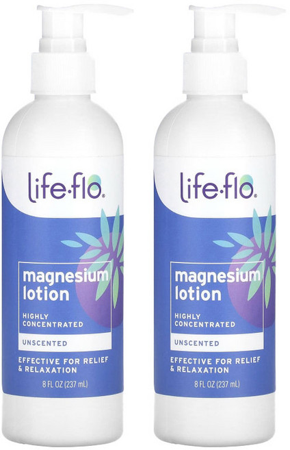 라이프플로 마그네슘 로션 고농축 무향, 237ml, 2개