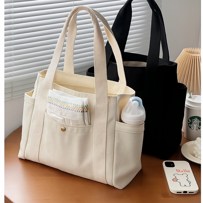 세리앙쥬 캔버스 기저귀가방 에코백