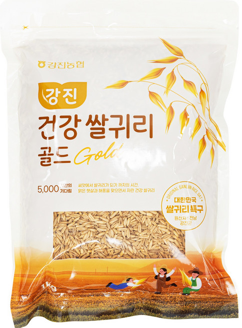 농협 [25년산 햇곡] 대한민국 쌀귀리 특구 강진산 귀리 골드, 1개, 1kg