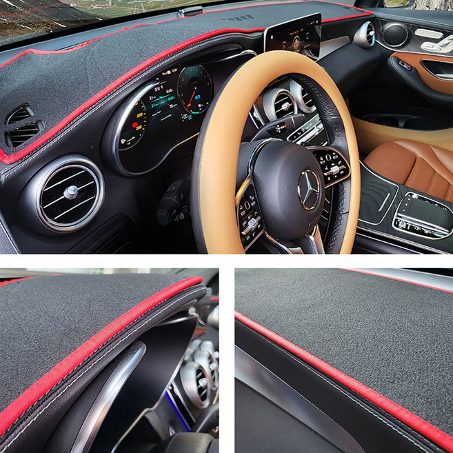 논슬립 대쉬보드커버 맞춤형 기아자동차, 레드테두리, 더뉴K7 2013~2016 스피커있음