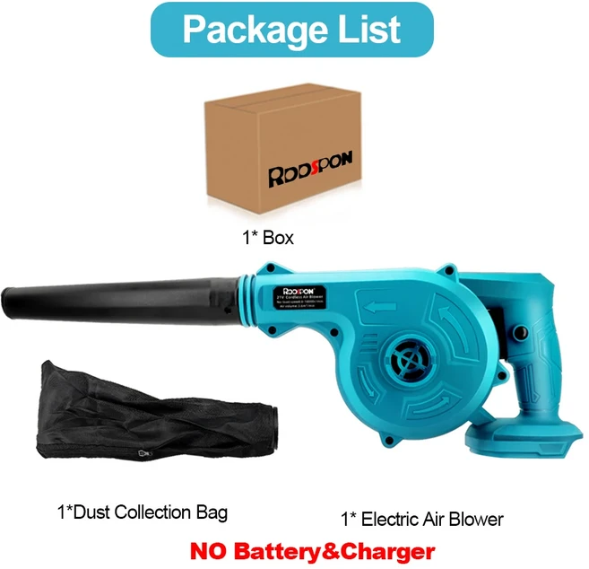 900g 추력 무선 공기 송풍기 및 진공 청소기 전기 먼지 컴퓨터 수집기 ​​Makita 호환 21V 배터리 용 리프, 01 no battery no charge, 01 CHINA