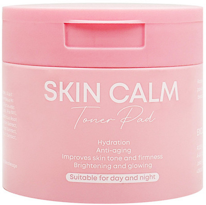 SKIN CALM Toner Pad 保濕 抗老 改善膚質與緊緻 提亮及光澤, 1個