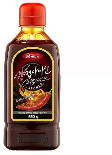 Woomtree 핫소스 캡사이신 오일 550g 19.5온스 병 한국산, 1개