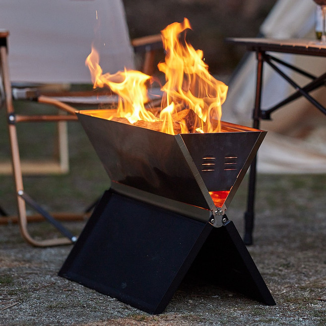 메이튼 레드와일드 캠핑 화로대 그릴 접이식 불멍 바비큐 노트북 와이드, 메이튼 레드와일드 노트북화로대, 1개