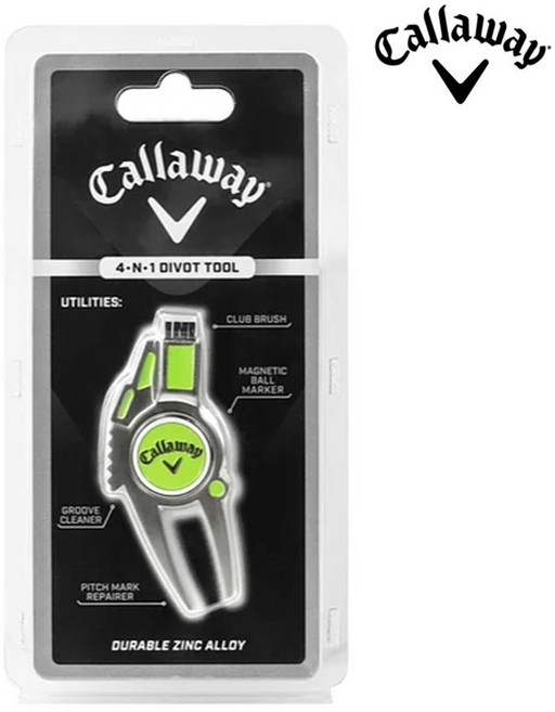 캘러웨이 다기능 디봇툴 그린보수기 볼마커 4N1 C29005, 그린, 1