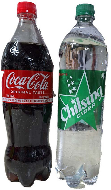 코카콜라 업소용 1.25L 6입+칠성사이다 6입, 1세트