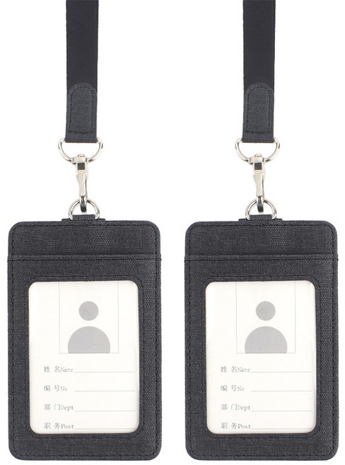 투데이리빙 2개 세트 릴홀더 카드 목걸이 남녀공용 남성 여성 사원증 출입증 네임텍 명찰 명함 똑딱이 단추 지갑 스트랩 줄홀더 케이스